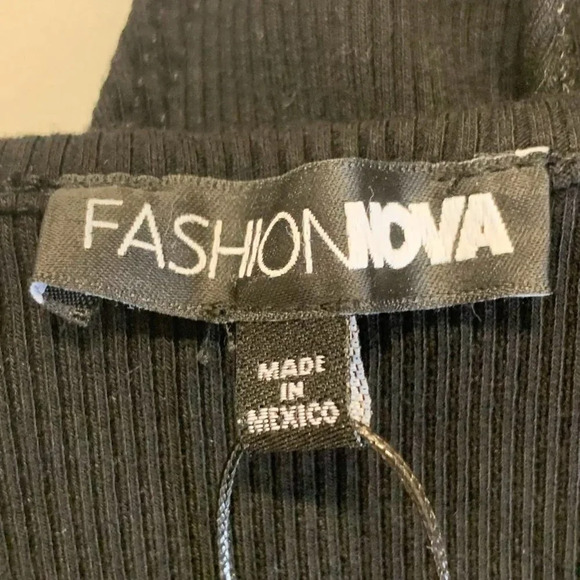 Fashion Nova Women's Ribbed Long Sleeve Square Neck Fitted Bodysuit Size 2X‎ NWT - Picture 8 of 14